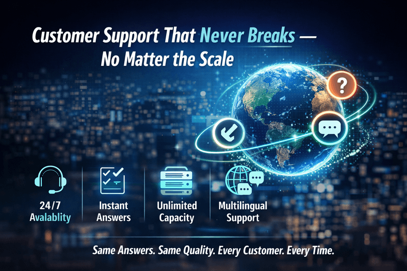 Customer Support That Never Breaks — No Matter the Scale